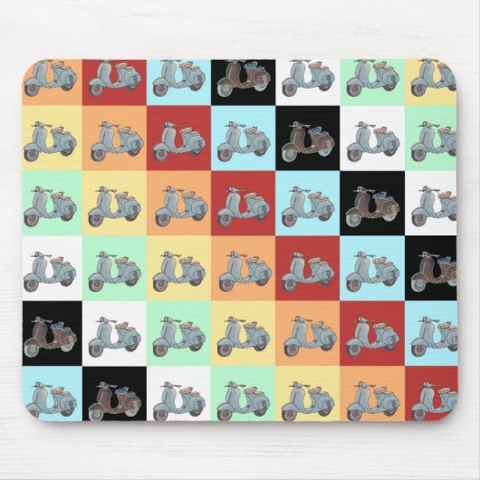 Scooters Mousepad Muismat (Voorkant)