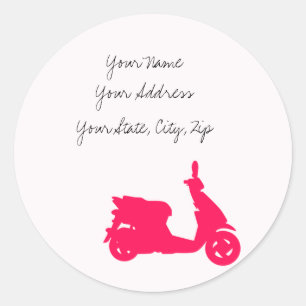 scooty ronde sticker