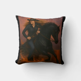 Scorching Fast Barrel Racing Team Throw Pillow Kussen