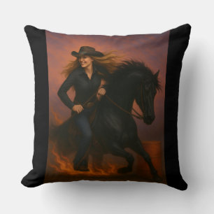 Scorching Fast Barrel Racing Team Worpdek Kussen