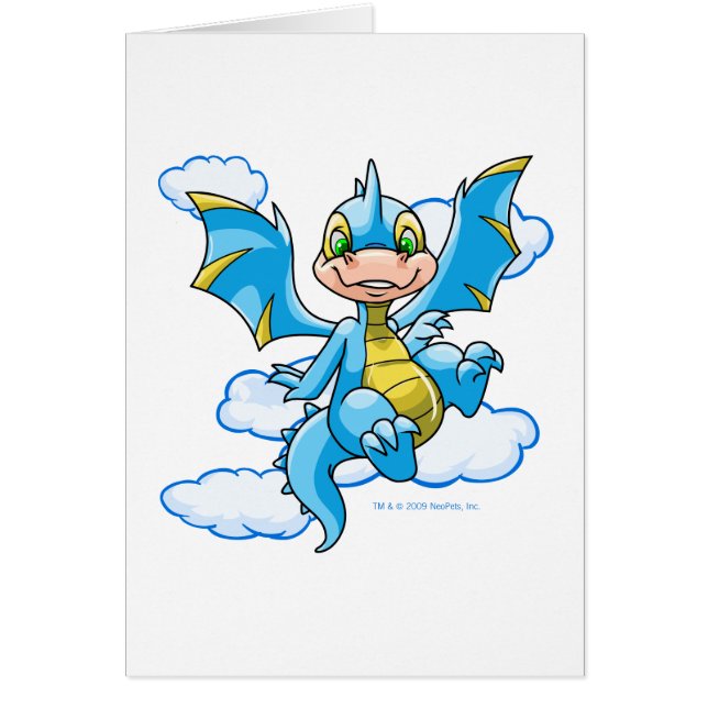 Scorchio bleu avec sa tête dans les nuages (Devant)