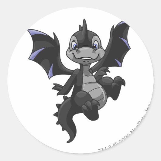 Scorchio Shadow Ronde Sticker (Voorkant)