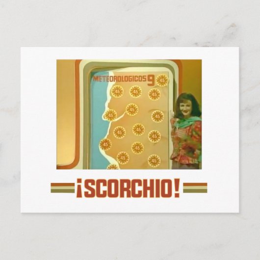 SCORCHIO! Snel Show Briefkaart (Voorkant)