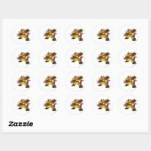Scorchio Verloren woestijnspeler Ronde Sticker (Vel)
