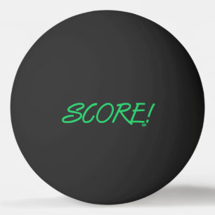 Score 1-ster zwart zwart groene pingpongbal pingpongballen