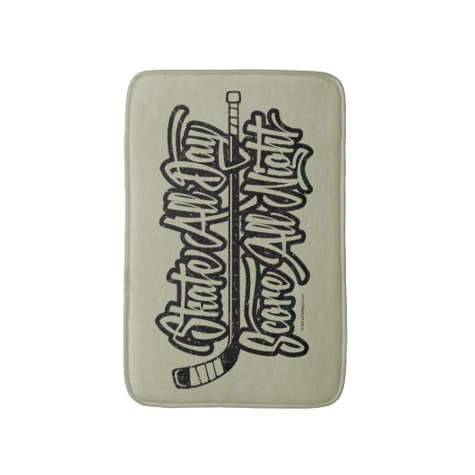 Score All Night (Hockey) Badmat (Voorkant Verticaal)