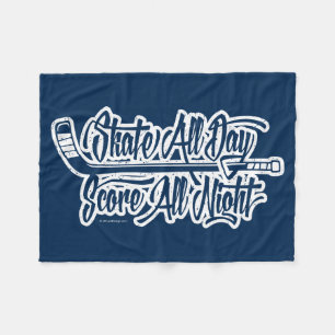 Score All Night (Hockey)-ventilatorbank Fleece Deken