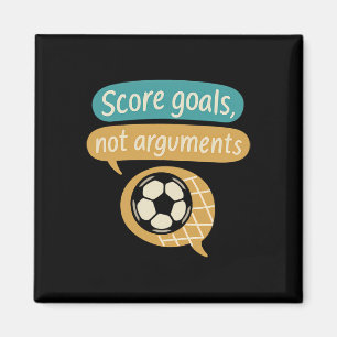 Score Doelen Niet Argumenten Voetbalfans Grafisch Magneet