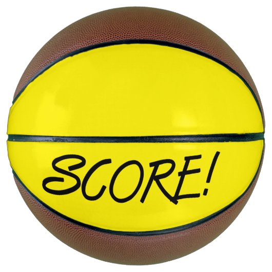 Score geel basketbal (Voorkant)
