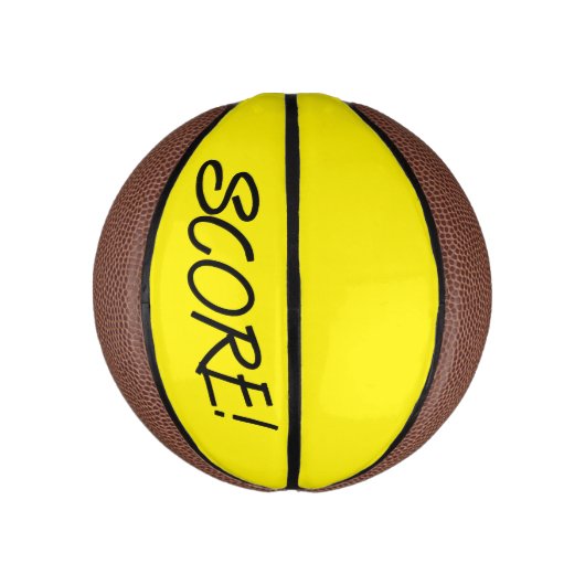 Score geel mini basketbal (Verticaal)