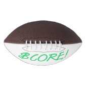 Score green and white dollar sign football (Voorkant)