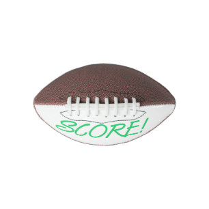 Score groene en witte mini voetbal american football