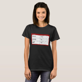 Score-kaart - minimaal t-shirt