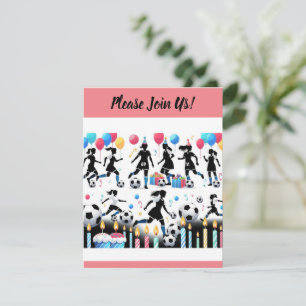 Score met onze Lady Soccer Party Kaart