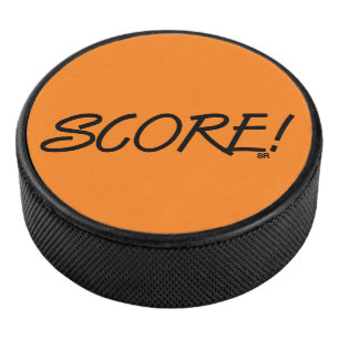 Score oranje hockeypuck hockey puck