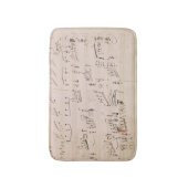 Score sheet van 'Moonlight Sonata' Badmat (Voorkant Verticaal)