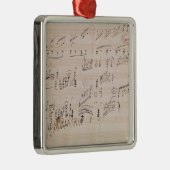 Score sheet van 'Moonlight Sonata' Metalen Ornament (Rechts)