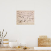 Score sheet van 'Moonlight Sonata' Poster (Keuken)