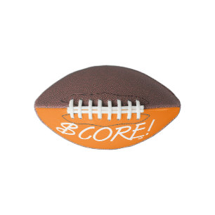 Score witte en oranje dollarteken mini voetbal american football