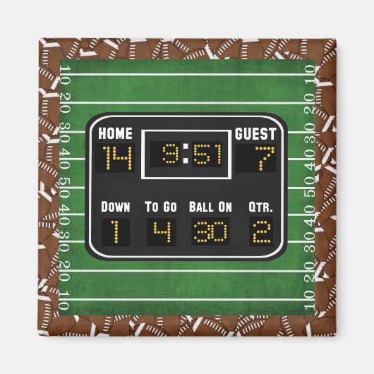 Scorebord football magneet (Voorkant)