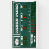 scorebord, honkbal, verjaardag, spandoek (Verticaal)