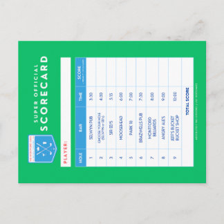 scorekaart briefkaart