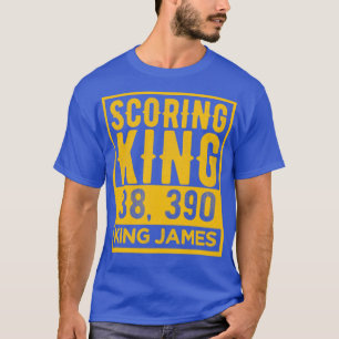 Scoring King James  Gold Text T-shirt