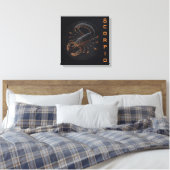 Scorpio—23-november 21 oktober canvas afdruk (Insitu (Slaapkamer))
