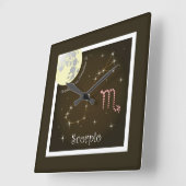 Scorpio 24-22 oktober Uhr Vierkante Klok (Hoek)