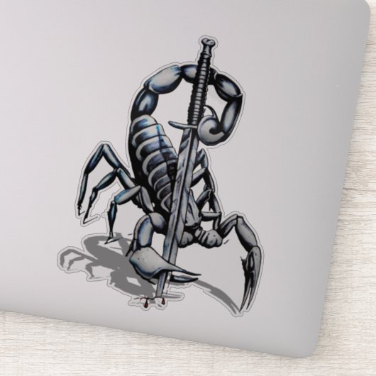 Scorpio 3d ticker sticker (Detail)