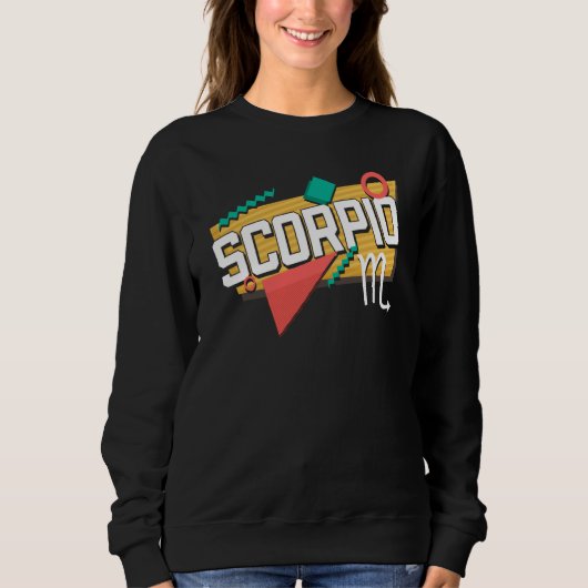 Scorpio 90s Horoscope Zodiac Sign Astrology Trui (Voorkant)