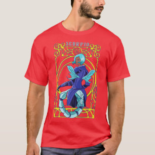 Scorpio Anime Birthday Fairy Fairies Scorpio Black T-shirt