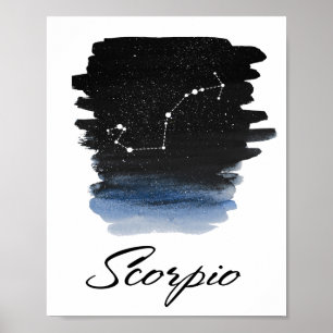 Scorpio Astrologisch teken Poster