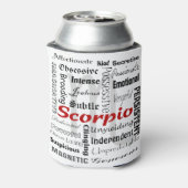 Scorpio Astrology Horoscope Zodiac Traits Collage Blikjeskoeler (Blikje Achterkant)