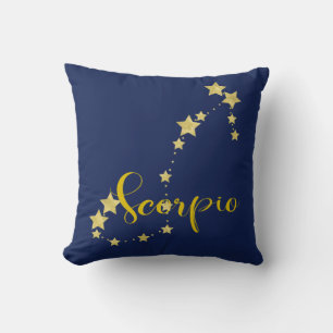 Scorpio Astrology with Constellation of Stars Kussen