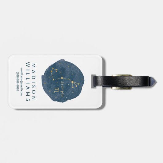 Scorpio Bagagelabel (Achterkant horizontaal)