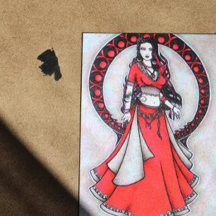 Scorpio Belly Dancer briefkaarten