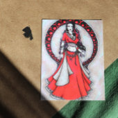 Scorpio Belly Dancer Gothic Moon Briefkaart