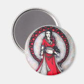 Scorpio Belly Dancer Magnet Magneet (Voorkant / Achterkant)