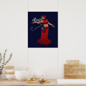 Scorpio Belly Dancer Poster (Keuken)