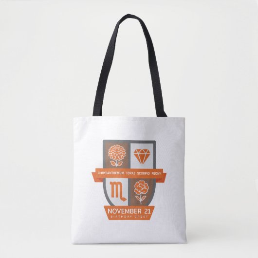 Scorpio Birthday Crest™ for November 1-21 Draagtas (Voorkant)