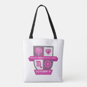 Scorpio Birthday Crest™ for October 24-31 Draagtas (Achterkant)