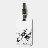 Scorpio Birthday Year Astrological Zodiac Sign Bagagelabel (Voorkant verticaal)
