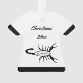 Scorpio Black Scorpion Star Sign Custom (devant)