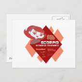Scorpio-Briefkaart Briefkaart (Voorkant / Achterkant)