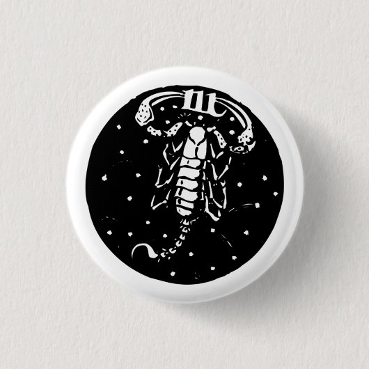 Scorpio-Button Ronde Button 3,2 Cm (Voorkant)