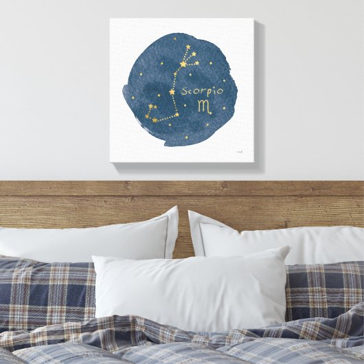 Scorpio Canvas Afdruk (Insitu (Slaapkamer))