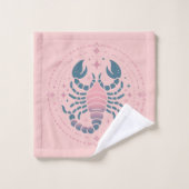 SCORPIO, Conception abstraite du signe zodiaque, (Gant de toilette)