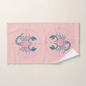 SCORPIO, Conception abstraite du signe zodiaque, (Serviette à main)