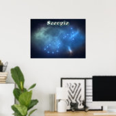 Scorpio constellatie poster (Thuiskantoor)